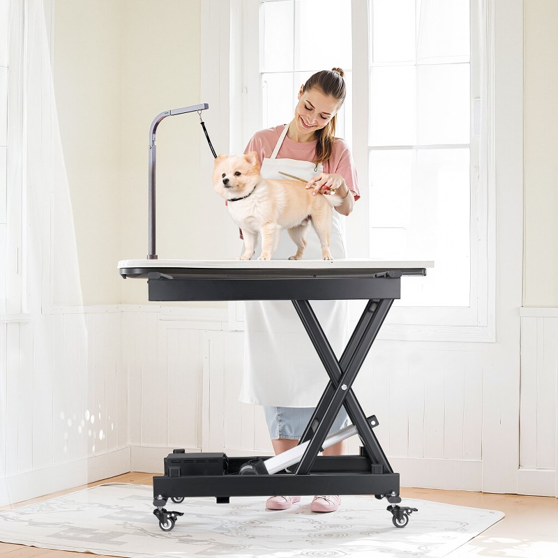 Sähköinen nostopöytä hiiliteräsrunko korkeussäädettävä 200–710 mm 150 kg