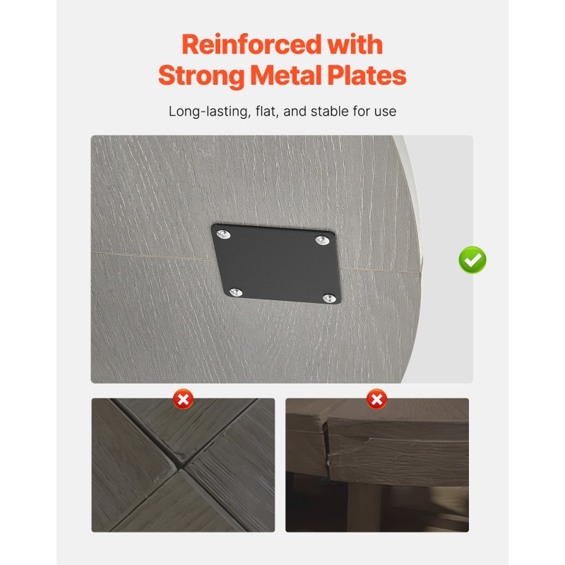 Pyöreä harmaa ruokapöytä MDF laminaattipinnalla 120 cm 4–6 hengelle paksut puujalat