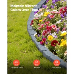 Tekokivinen PE-muovinen reunuselementti 1180×95×57 mm pakkaus 6 kiveä hiekkakiven harmaa