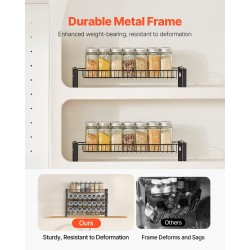Mausteteline nelitasoinen pinottava seinä- ja tasoasennettava maustepurkeille