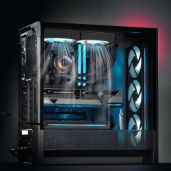 Nestekierron prosessorijäähdytin 120 mm PWN 2,1 tuuman LCD ARGB Intel- ja AMD-yhteensopiva