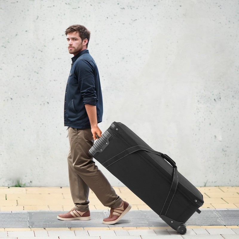 Studiovarustelaukku pyörillä vedenkestävä 1680D nylonista 90,7 l studiovarusteille