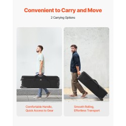 Studiotrolleylaukku 129,9 l vedenkestävä 1680D nylonmateriaali