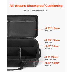 Studiotrolleylaukku 129,9 l vedenkestävä 1680D nylonmateriaali