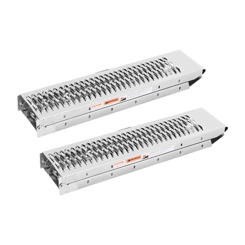 Teräs lastausrampit 2 kpl kantavuus 1000 paunaa taittuvat leveät ajopinnat