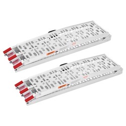 Alumiiniset taittuvat lastaussillat avattuna 2285×305×50 millimetriä 2 kpl 1500 paunaa