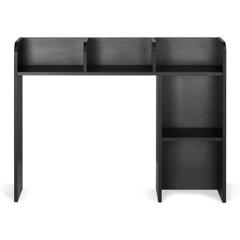 Pöytähylly kaksi tasoa lastulevy melamiinipinta musta työpöydälle