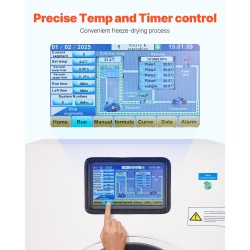 Tyhjiöpakastokuivain elintarvikkeille 4 tasoa 4–6 kg erä 304 ruostumaton teräs