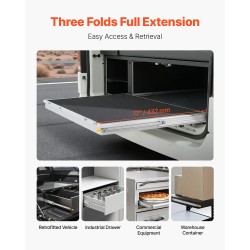 Laatikkokiskopari terästä 400 mm sivukiinnitys lukittava 113 kg kantavuus