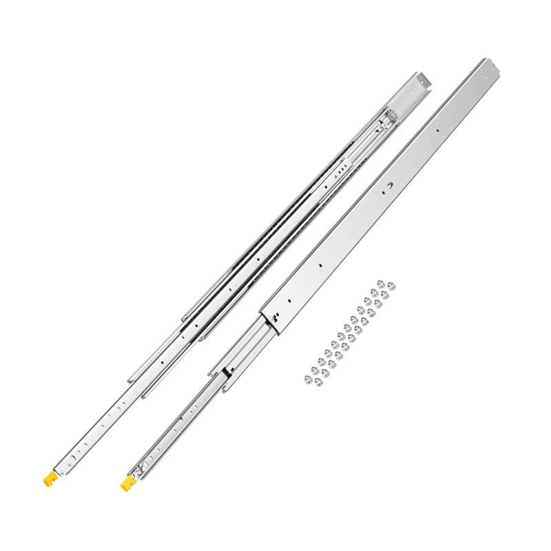 Täysin ulosvedettävät lukittavat sivukiinnitteiset kuulalaakerikiskot 1435 mm 226,8 kg