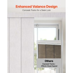 Paneeliverhot kiskolla 4 paneelia säädettävä kisko 116-218 cm polyesteriset täysin pimentävät vaaleanharmaat