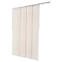 Paneeliverho polyesteri 4 paneelia säädettävä kisko 116 218 cm leikattava korkeus 243 cm