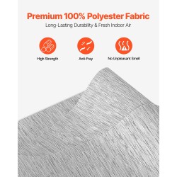 Paneeliverhojärjestelmä säädettävä alumiinikiskolla polyesterikankaalla harmaa 4 paneelia 116–218 cm