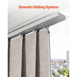 Paneeliverhojärjestelmä 4 paneelia ruskea polyesteri täysin pimentävä 116–218 cm