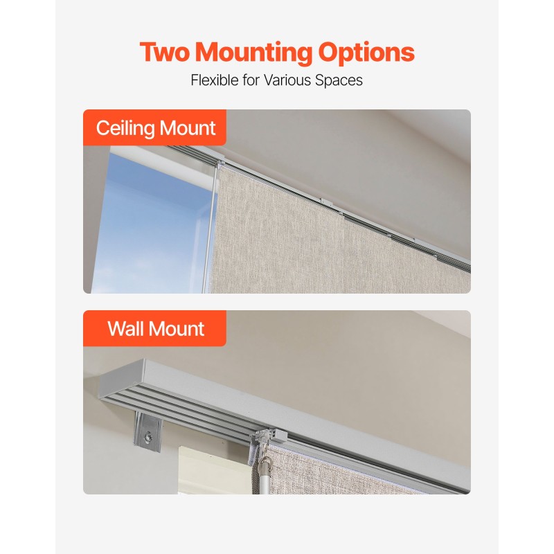 Paneeliverhojärjestelmä 4 paneelia ruskea polyesteri täysin pimentävä 116–218 cm