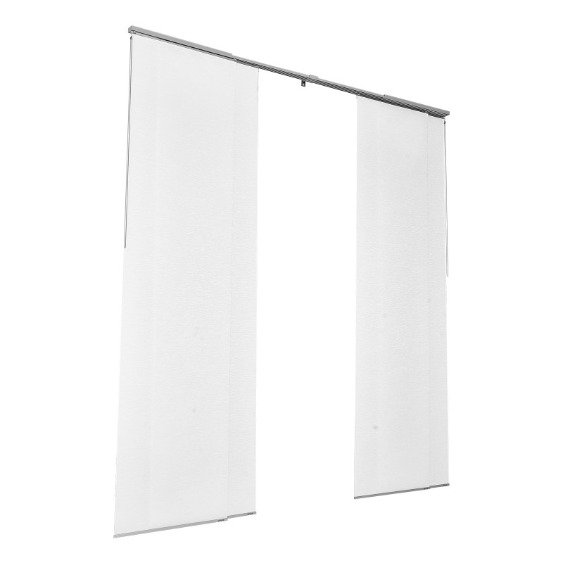 Paneeliverho valkoinen polyesteri neljä paneelia säädettävä kisko liukuoviin