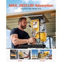 Magneettiporakone 1400 W metalliporaukseen 50 mm kruunupora 13000 N pidätysvoima