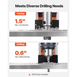 Magneettinen pylväsporakone metallirunkoinen 1200W 10000N 38 mm 19 mm Weldon-istukka