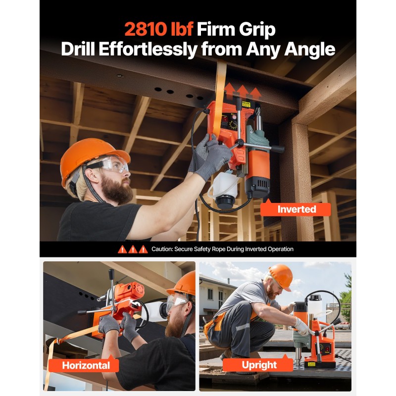 Magneettinen pylväsporakone 1350 W magneettivoima 12500 N 50 mm