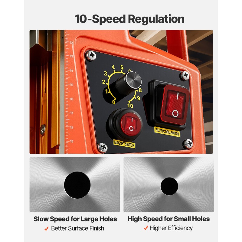 Magneettinen pylväsporakone 1350 W magneettivoima 12500 N 50 mm