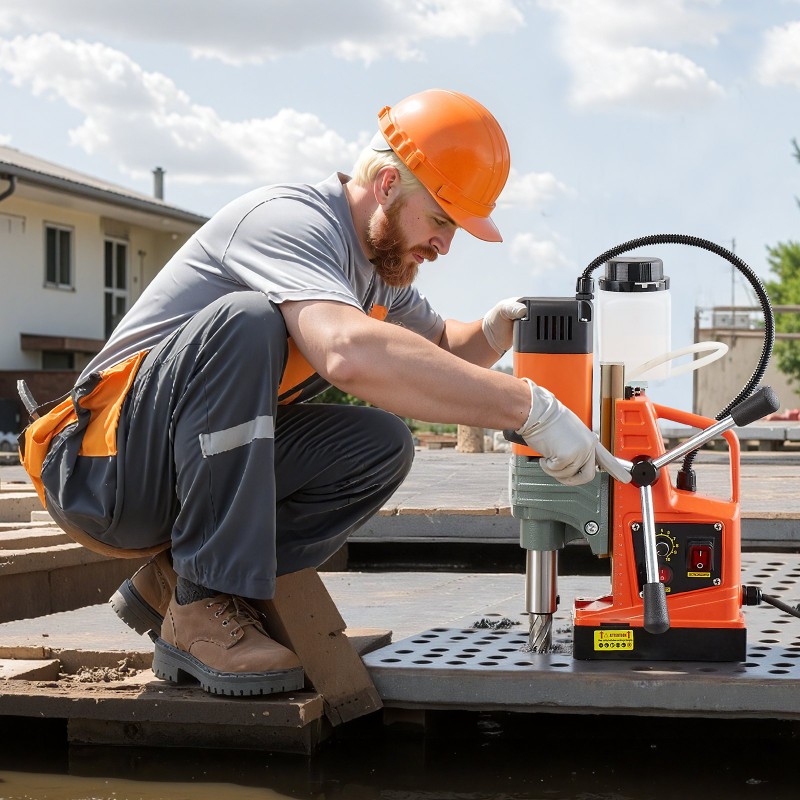 Magneettinen pylväsporakone 1350 W magneettivoima 12500 N 50 mm