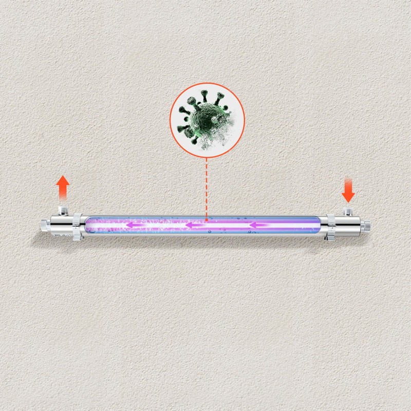 UV-vedenpuhdistin 304-ruostumaton teräs koko talon 50W 45,4 l/min