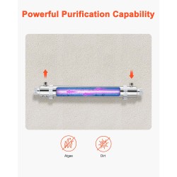 UV-vedenpuhdistin 304-ruostumattomasta teräksestä 25 W 22,7 l/min 8000 tuntia