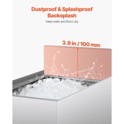 Jäähylly 28 L ruostumaton teräs ammattikäyttöön liukukansi 2 pullotelinettä