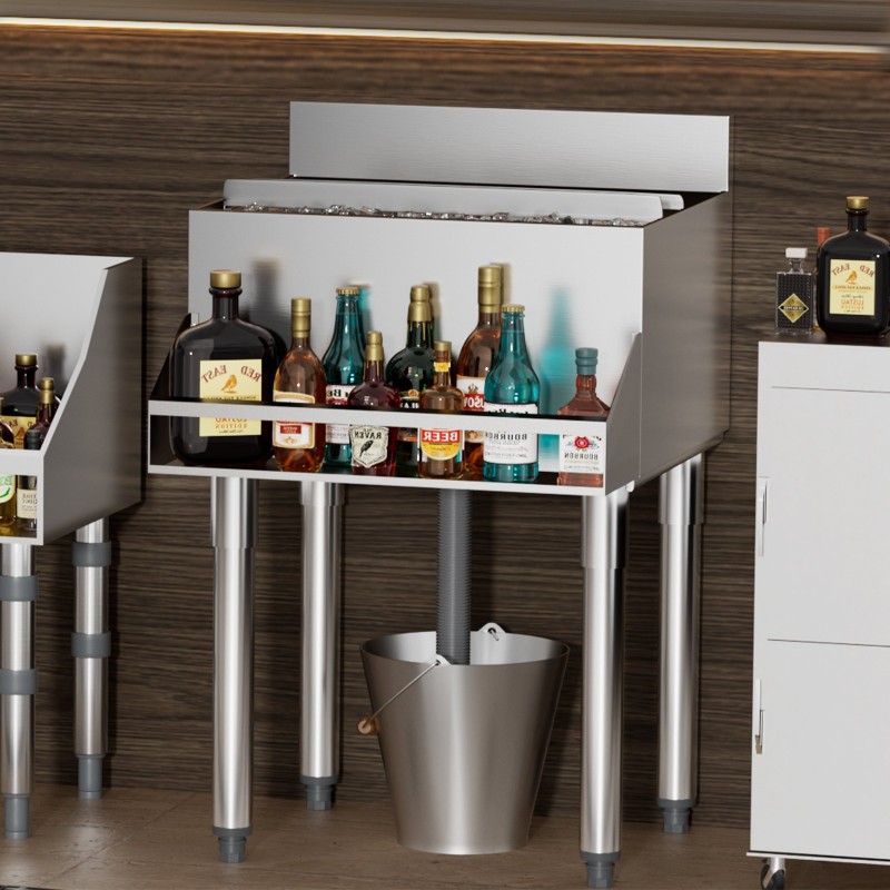 Jäävadi 61,6 L 304-elintarviketeräs polyuretaanivaahto liukuva kansi ammattikäyttöön