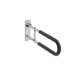 Kääntyvä WC turvakaide alumiinia 136 kg kantavuus mattahopea