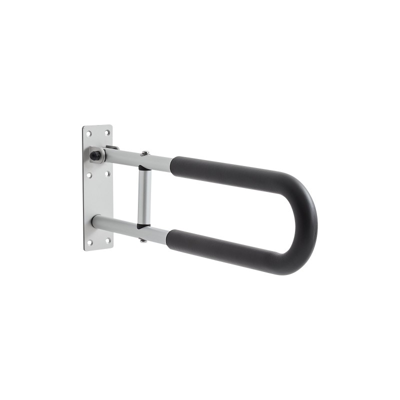 Kääntyvä WC-turvakaide alumiinia 136 kg kantavuus mattahopea