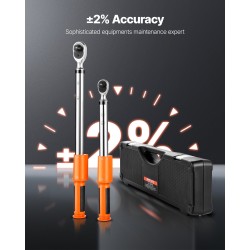 Digitaalinen momenttiavainsarja 2-osainen 1/2 ja 3/8 LCD-näytöllä