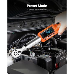 Digitaalinen momenttiavain autoihin ja moottoripyöriin 3/8 tuuman vääntiöllä 0–135 N.m 72 hammasta