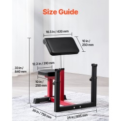 Säädettävä hauiskääntöpenkki hiiliteräsrunko 200 kg kantavuus levytangoille ja käsipainoille kotisaliin