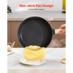 Keitto- ja paistosetti 17-osainen granittipinnoitettu induktiolle musta