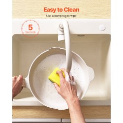 Kattila- ja paistinpannisarja 17-osainen graniittipinnoitteinen tarttumaton induktiolle valkoinen