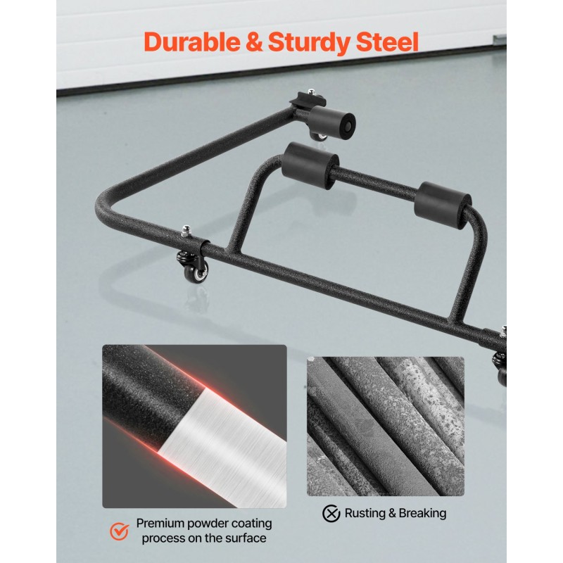 Siirrettävä teräksinen säilytyskärry Jeep Wrangler TJ JK JL kovakatolle ja oville