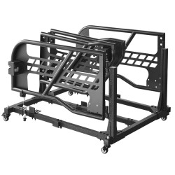 Teräksinen säilytyskärry neljän Jeep oven säilytykseen 2007 2023 kumipehmusteilla ja jarrullisilla pyörillä