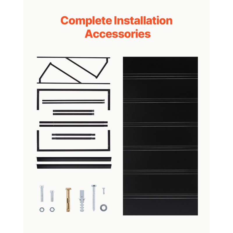 Teräsovikatos 2032×910 mm musta kolmiorunkoinen ovelle ja ikkunalle