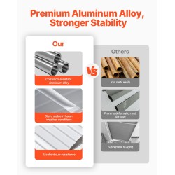 Ovi- ja ikkunakatos alumiiniseoksesta 1016×1066 mm vedenpoistolla