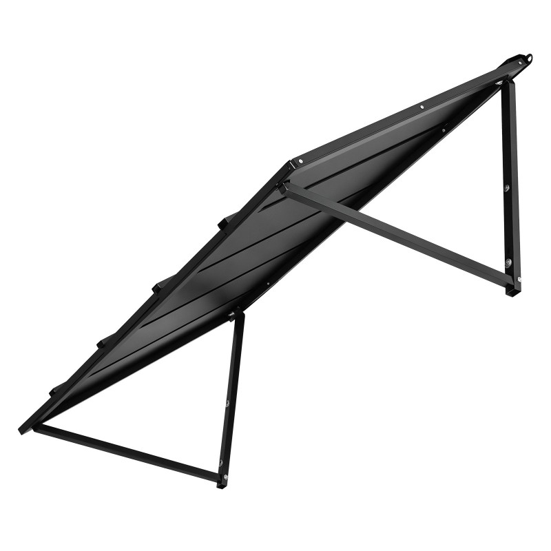 Teräs ovikatos 1430 millimetriä leveä 610 millimetriä syvä musta oville ja ikkunoille