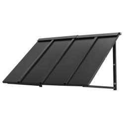 Teräksinen ovi ja ikkunakatos 1125 610 mm musta 0 8 mm