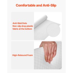 Sängyn reunatuki 132 cm pitkä korkean palautuvuuden vaahtoydin taaperoille