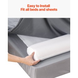 Sängyn reunatuki 132 cm pitkä korkean palautuvuuden vaahtoydin taaperoille