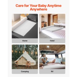 Sängyn reunatuki 132 cm pitkä korkean palautuvuuden vaahtoydin taaperoille