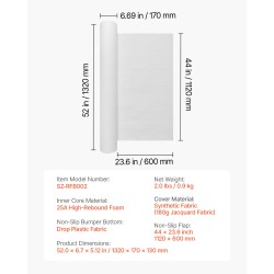 Sängyn reunatuki 132 cm pitkä korkean palautuvuuden vaahtoydin taaperoille