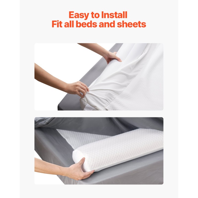 Ilmatäytteinen sängyn reunasuoja PVC sisus 132 cm 2 kpl taaperoille