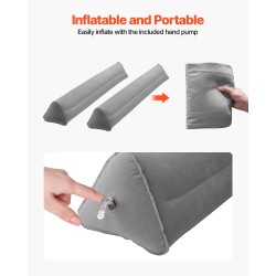 Ilmatäytteinen sängynreunatuki lapsille 1205 mm muovi nukkapintainen kangas 2 kpl