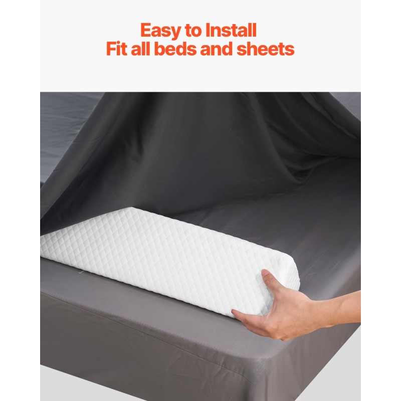 Sängyn reunatuki 56-tuumainen vaahtomuovinen lapsille liukumaton konepestävä päällinen