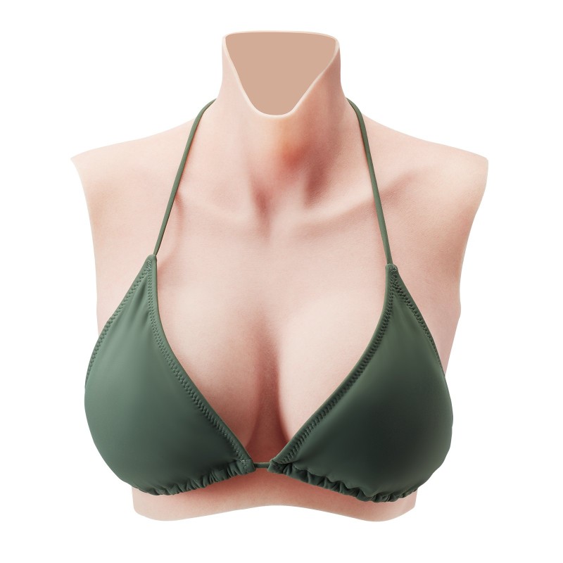 Silikonirintapanssari 100-prosenttinen silikoni C-kuppi vaalea ihonsävy esiintymisiin